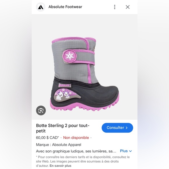 winter boot size 8 - Picture 6 of 6